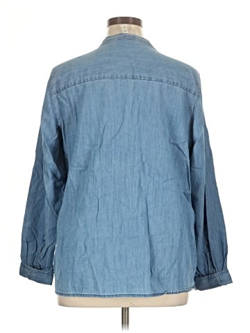 St. John's Bay 3/4 Sleeve Button-Down Shirt (view 2)
