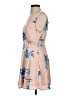 Lulus 100% Polyester Floral Tan Cocktail Dress Size XS - photo 5