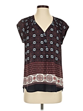Black Rainn Short Sleeve Blouse