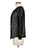 Maison Jules 100% Polyester Black 3/4 Sleeve Blouse Size M - photo 5