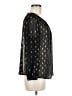 Maison Jules 100% Polyester Black 3/4 Sleeve Blouse Size M - photo 4