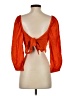 Express Orange 3/4 Sleeve Top Size XS - photo 2