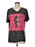 Crazy Train Gray Short Sleeve Top Size M - photo 1