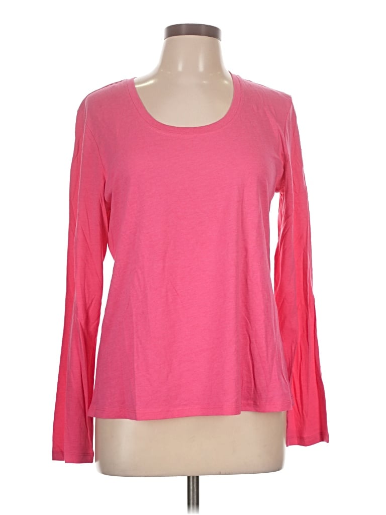 Pre-owned George Long Sleeve T-shirt In Pink