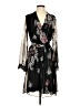 Chetta B 100% Polyester Floral Black Cocktail Dress Size 4 - photo 1