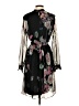 Chetta B 100% Polyester Floral Black Cocktail Dress Size 4 - photo 2