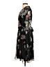 Chetta B 100% Polyester Floral Black Cocktail Dress Size 4 - photo 5