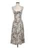 Row A 100% Rayon Animal Print Silver Cocktail Dress Size S - photo 1