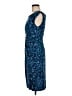 Connected Apparel Stars Blue Cocktail Dress Size 8 - photo 5