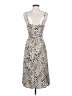 Row A 100% Rayon Animal Print Silver Cocktail Dress Size S - photo 2