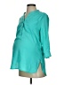 Seraphine 100% Polyester Teal 3/4 Sleeve Blouse Size S - photo 1