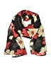 Unbranded Floral Black Red Scarf One size - photo 1