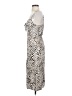 Row A 100% Rayon Animal Print Silver Cocktail Dress Size S - photo 5