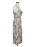 Row A 100% Rayon Animal Print Silver Cocktail Dress Size S - photo 4