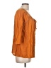 Deletta Orange 3/4 Sleeve Blouse Size L - photo 4