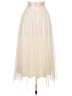 Unbranded 100% Polyester Ivory Formal Skirt Size M - photo 1