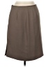 Casual Corner 100% Polyester Solid Brown Formal Skirt Size 6 - photo 1