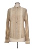 Equipment Tan Long Sleeve Blouse Size L - photo 1