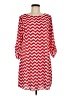 Charming Charlie 100% Polyester Chevron-herringbone Red Casual Dress Size M - photo 1