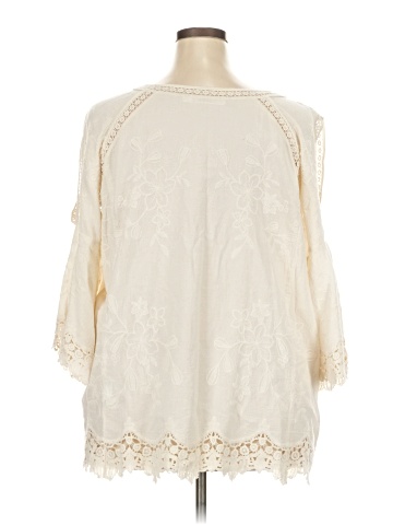Solitaire 3/4 Sleeve Blouse (view 2)