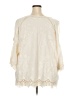 Solitaire Ivory 3/4 Sleeve Blouse Size 3X - photo 2