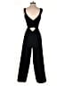 Skies Are Blue Solid Black Jumpsuit Size XS - photo 2