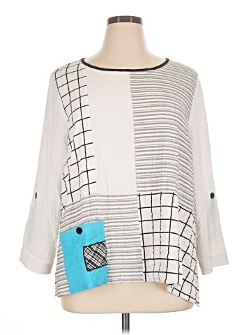Ali Miles 3/4 Sleeve Top (view 1)
