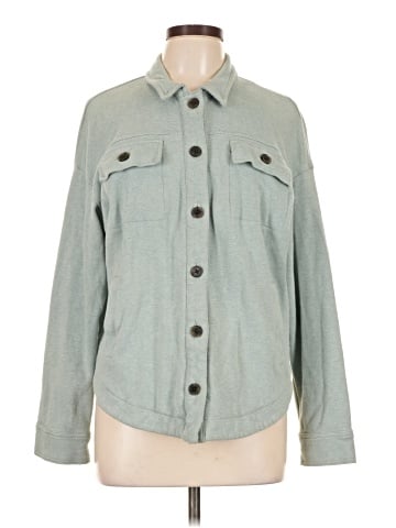 Madewell Brushed Knit Shirt-Jacket (view 1)