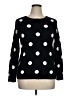 Charter Club Polka Dots Black Pullover Sweater Size XL (petite) - photo 1