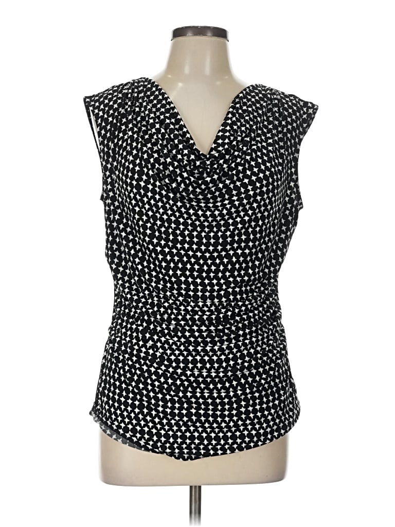Pre-owned Chaus Sleeveless Blouse In Black
