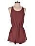Derek Heart Solid Burgundy Romper Size S - photo 1