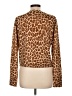 J.Crew 100% Wool Animal Print Brown Long Sleeve Top Size L - photo 2