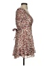 Thirty/Thirty 100% Polyester Paisley Brown Cocktail Dress Size XS - photo 4