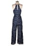 Everly 100% Rayon Paisley Blue Jumpsuit Size S - photo 2
