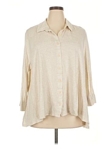 J.Jill 3/4 Sleeve Button-Down Shirt (view 1)
