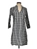 Madison Checkered-gingham Gray Casual Dress Size XS - photo 1
