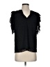Anna Cate 100% Polyester Black Short Sleeve Blouse Size XS - photo 1