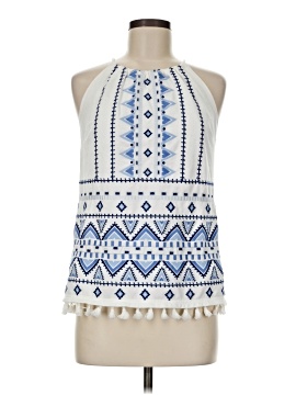 Skies Are Blue Sleeveless Blouse