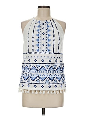 Skies Are Blue Sleeveless Blouse (view 1)