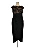 Connected Apparel Black Cocktail Dress Size 18 - photo 1