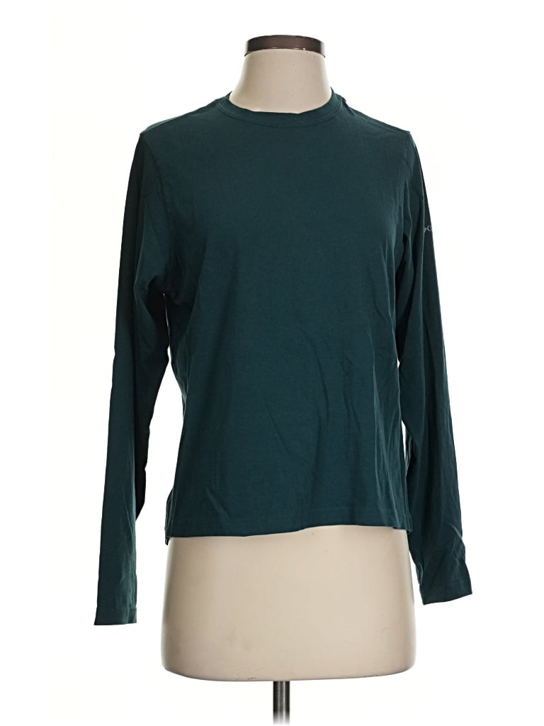 Pre-owned Columbia Long Sleeve T-shirt In Teal