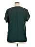 Beacon 100% Polyester Green Short Sleeve Blouse Size XL - photo 2