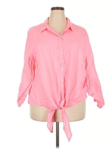Fresh Produce 3/4 Sleeve Button-Down Shirt (view 1)