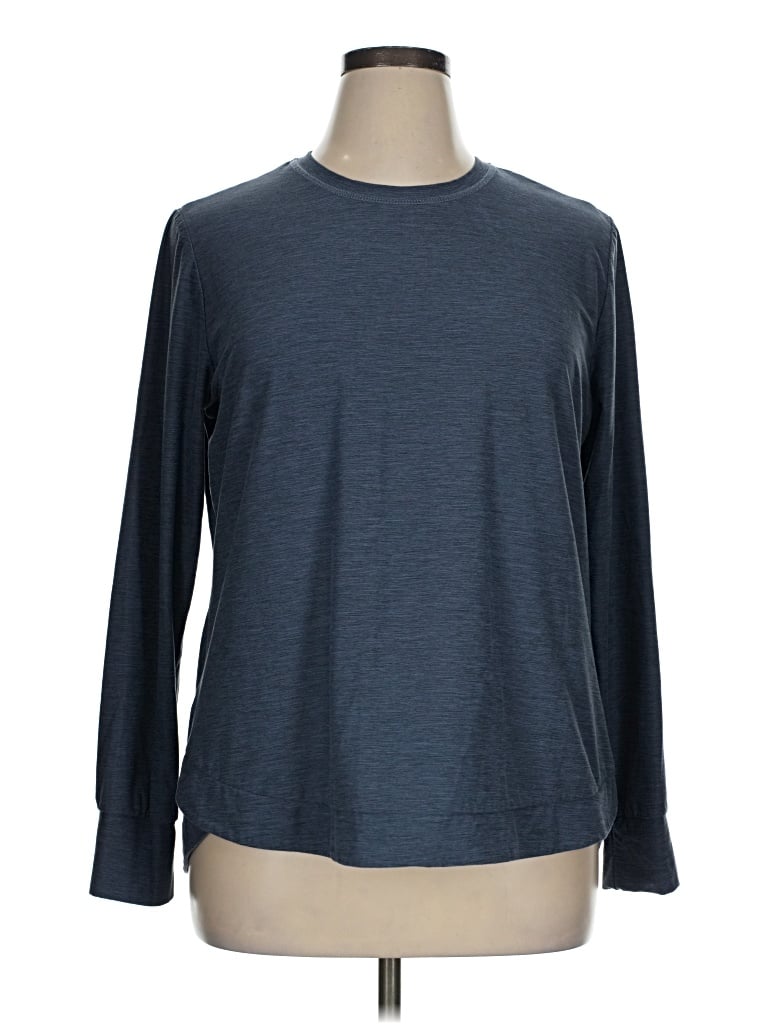 Pre-owned Skechers Long Sleeve T-shirt In Blue