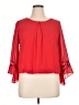 A. Byer 100% Polyester Red 3/4 Sleeve Blouse Size XL - photo 1