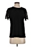 Karl Lagerfeld Paris Black Short Sleeve Top Size S - photo 1