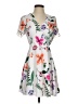 Express 100% Polyester Floral Gray Cocktail Dress Size 2 - photo 1