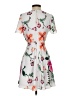 Express 100% Polyester Floral Gray Cocktail Dress Size 2 - photo 2