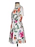 Express 100% Polyester Floral Gray Cocktail Dress Size 2 - photo 5
