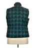 St. John's Bay 100% Polyester Plaid Green Vest Size XXL - photo 2
